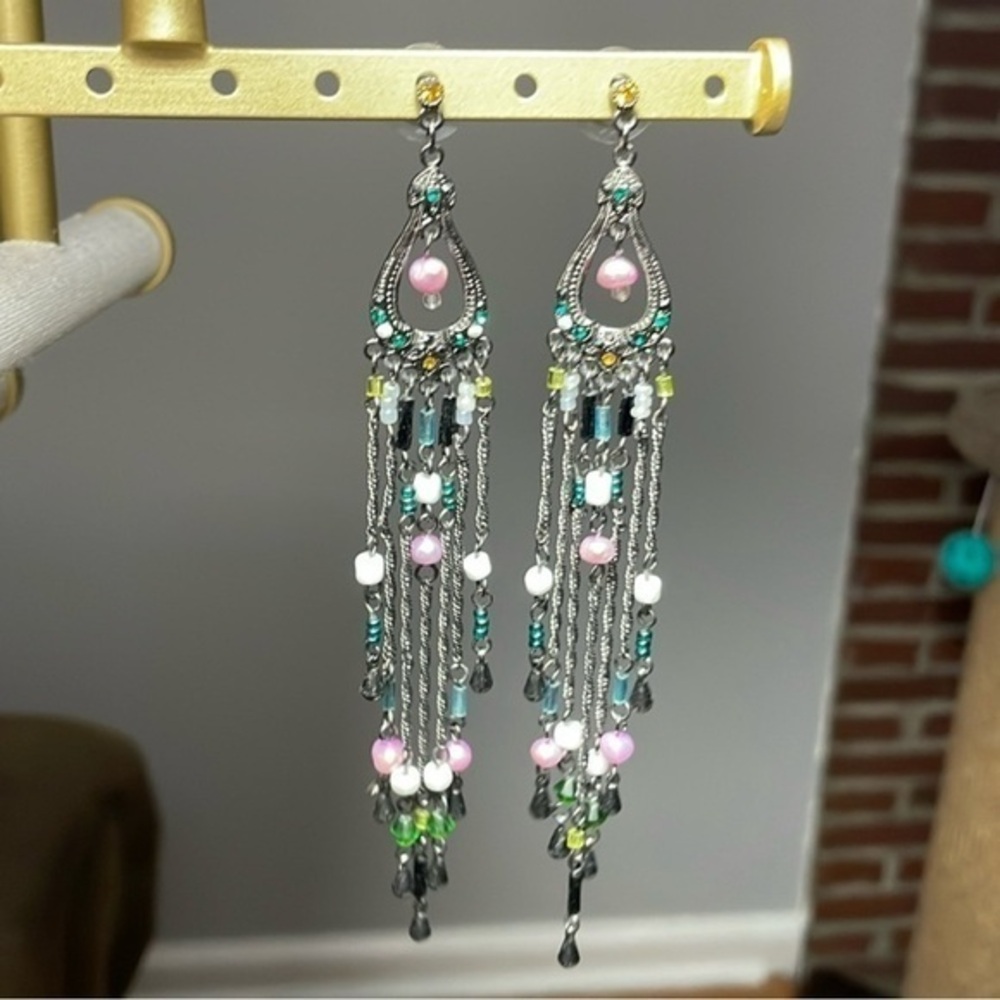 Long Drop earrings *Gallery quality *Beautiful details